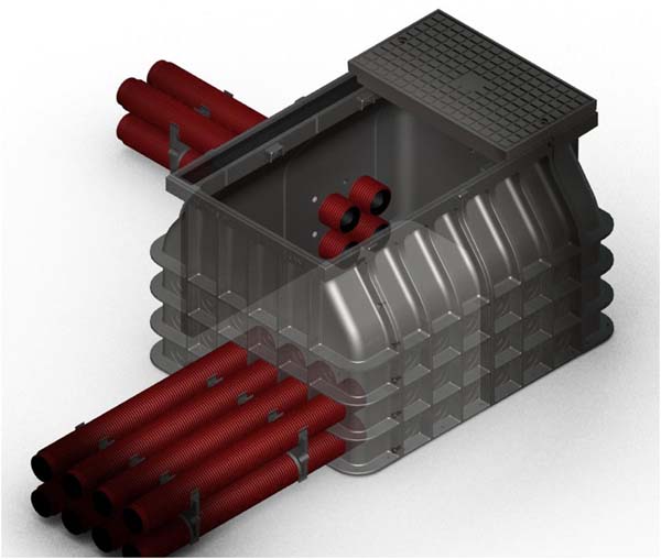 Modulares Kabelschachtsystem Zekan