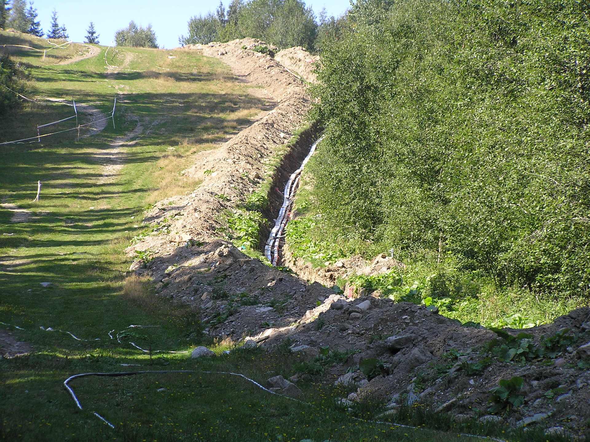 The network for powering the Svatý Petr cable car in Špindlerův Mlýn